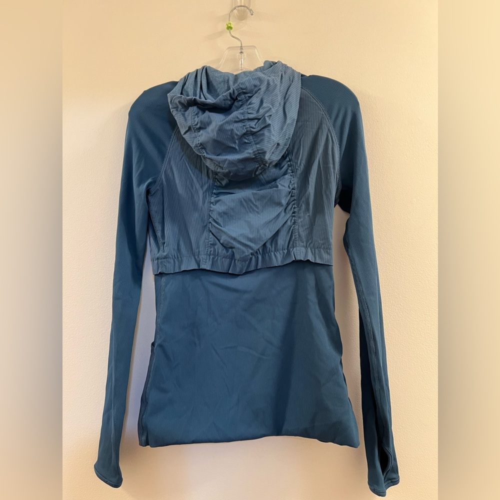 Lululemon Dance Studio  Reversible Jacket Rib Sleeve Petrol Blue H. - Picture 11 of 14